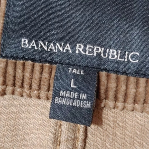 Banana Republic Corteo Corduroy Chore Jacket Shacket Woman Lg Tall Whiskey Brown - Picture 10 of 13